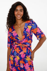 Floral Heat double-sided dress